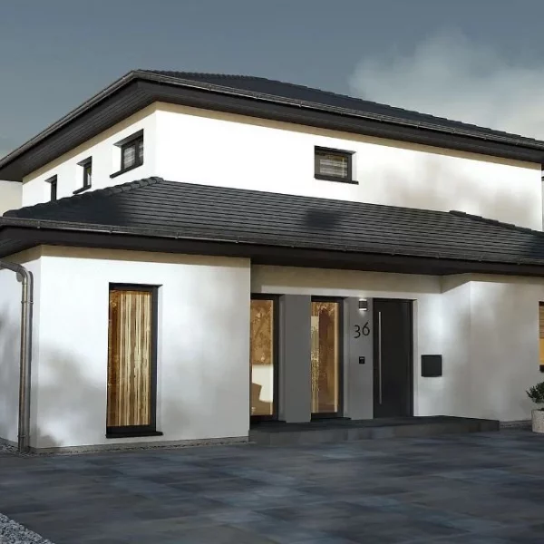 Haus im mediterranen Stil mit einer genialen Optik / Grundriss ! Mit Grundstück berechnet !