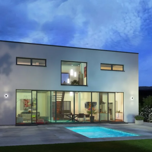 Das Haus im Bauhausstil mit Flachdach für Sie ! Mit Grundstück berechnet !