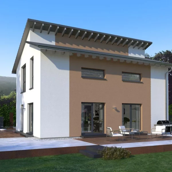 EINFAMILIENHAUS MIT VERSETZTEM PULTDACH******