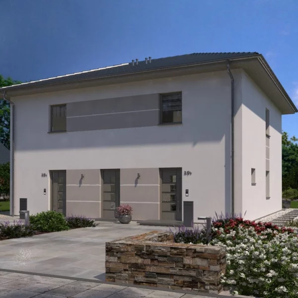 Stylisch wohnen leicht gemacht! Haus für 2 Familien. Grundstück bereits im Gesamtpaket berücksichtigt.