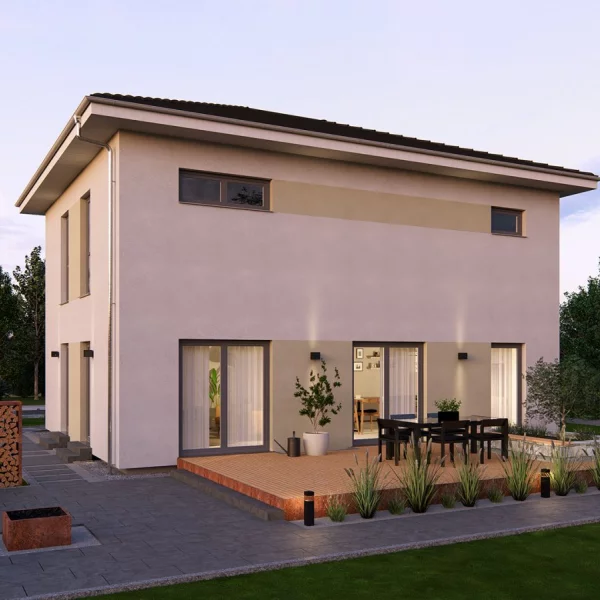 Hier beginnt Ihr neues Kapitel: stilvolles Wohnen mit durchdachtem Grundriss. Haus und Grundstück schon für Sie berechnet!