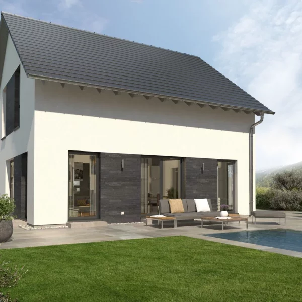 Der ideale Ort für Ihren Neustart: familienfreundlicher Grundriss und zeitgemäße Architektur. Haus + Grundstück schon komplett berechnet!