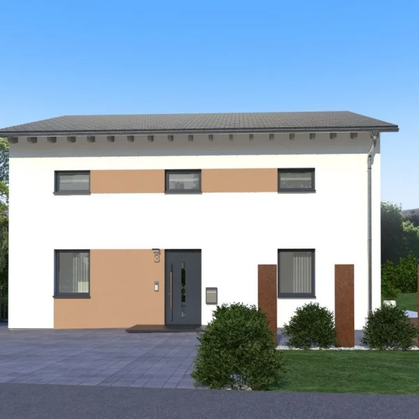 EINFAMILIENHAUS MIT VERSETZTEM PULTDACH****