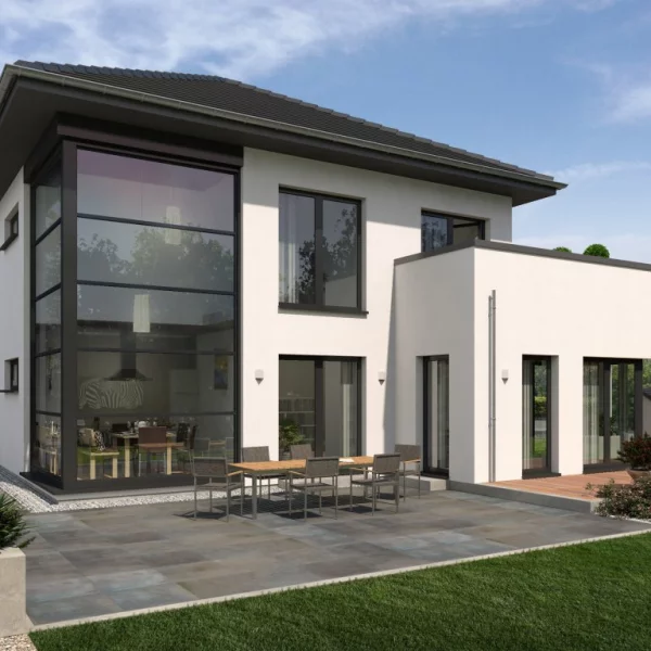 Haus mit großer Glasfassade und mit perfekten Ambiente ! Mit Grundstück berechnet !*