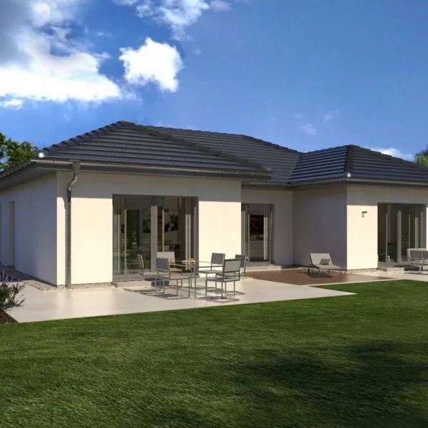 Tür auf, raus - und man versteht sofort, wie innen und außen zusammenlaufen