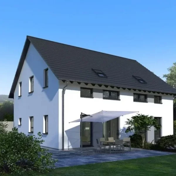2-Familienhaus = Nur je 349.800,-EUR je Haushälfte/Familie/Grundstückshälfte !*