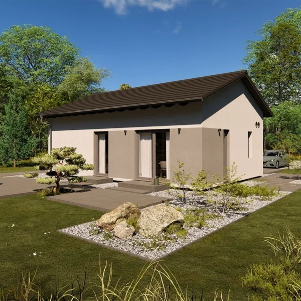 Kleine Bungalows für Singles und kleine Familien. Entfliehen Sie den steigenden Mieten. Bauen Sie mit Okal Ihr eigenes Zuhause.*