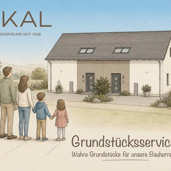 Baugrundstück gesucht? OKAL bringt Baupartner und Doppelhaus zusammen.*